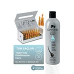 DIAMOND HAIR Saç Dökülmesine Karşı Hızlı Saç Uzatma Gürleştirme Etkili Saç Serumu Ve Saç Dökülme Karşıtı Şampuan