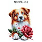 Diamond Painting Hund mit Rose Notizbuch, Buch: perfektes Geschenk für Hunde Besitzer & Liebhaber, Hundeliebhaber: Tagebuch, Journal, Taschenbuch, ... besondere Notizbücher, Zubehör, Bilder