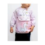 diamondstar Kuğu Desenli Giyilebilir Kollu Unisex Kız Erkek Bebek Mama Önlüğü