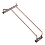 Dianoo 27,5 cm Bronz Şarap Kadehi Raf, Altın Şarap Kadehi Tutucu Raf Altında, Stemware Raf, Şarap Bardakları Saklama Askısı, 1 Sıra