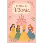 Diario di Vittoria – Quaderno 6x9 a Righe | Tema Principesse | 100 Pagine per Appunti: Taccuino personalizzato a tema fiabesco – Perfetto per scuola, ufficio o università