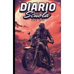 Diario Scuola 2024 2025 Motociclo: Pianificatore giornaliera, un giorno per pagina, per studente elementari medie superiori, a5