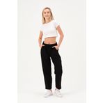 diaves Beli Lastikli Duble Paça Keten Pantolon