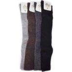 Diba 3 Adet Lambswool Yün Kışlık Kadın Diz Çorap - Standart - Çok Renkli