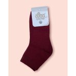 Diba Bayan Bordo Yün Kışlık Patik Çorap - 36 - 40