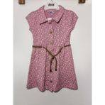 Diba Bebek Kız Çocuk Desenli Kemerli Elbise - 3 - 4 Yaş - Pembe
