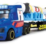 Dickie Toys Uzay Görev Kamyonu Ağır Kamyon, Römork ve Kargo ile Büyük Kamyon, Işık ve Sesli, 3 yaş ve üzeri çocuklar için oyuncaklar