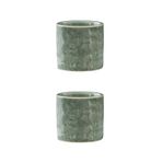 Dicmracy 3.4 oz Seramik Çin Kung Fu Bardakları, Japon Çay Fincanları, Espresso Bardakları, Çay Bardakları 2'li Set