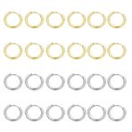 DICOSMETIC Halka küpe titanyum çelik küçük Huggie küpe 17 mm minimalist kıkırdak küpe halka küpe Piercing takı hediye, Titanyum Çelik