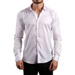 Dicotto Beyaz 8 Drop Ekstra Uzun Kol Dar Kesim Micro Kumaş Kol Düğmeli Slim Fit Erkek Gömlek - 197-1 - XS