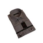 Dicotto Koyu Gri Rahat Kesim Micro Kumaş Kol Düğmeli Regular Fit Erkek Gömlek - 190-7
