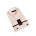 Dicotto Krem 8 Drop Ekstra Uzun Kol Dar Kesim Micro Kumaş Kol Düğmeli Slim Fit Erkek Gömlek - 197-10