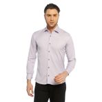 Dicotto Lila Micro Kumaş Kol Düğmeli Slim Fit Düz Renk Gömlek