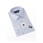 Dicotto Mavi Regular Fit Klasik Kesim Micro Kumaş Kol Düğmeli Erkek Gömlek - 190-4