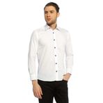 Dicotto Siyah Slim Fit Düz Renk Uzun Kol Erkek Gömlek
