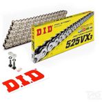 Did 525-124VX3 2016-2019 Honda CRF1000L Africa Twin Uyumlu Zincir Vx3 Xring Silver (Gümüş) Renk