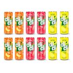 Didi 12x250 ml Şeftali + Çilek + Limon Aromalı Çay