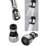 Didihou Mutfak Musluk Batarya Başlığı 2 Fonksiyonlu Su Tasarrufu Hareketli 360° Dönebilen Difüzör Adaptörü