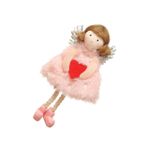 Didiseaon 1 Bilgisayar Noel Peluş Süs Asılı Melekler Yılbaşı Ağacı Bebek El Sanatları Elfler Bebek Kolye Peluş Heykelcik Duvar Asılı Dua Bebeği Kolye Noel Ağacı Sırt Çantası Anne