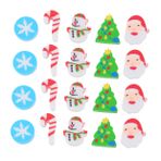 Didiseaon 1 Noel Kauçuk Silgi Yenilik Kalem Silgisi Mini Noel Silgi Çocuklar Için Yılbaşı Hediyeleri Fantezi Silgi Noel Şekerleme Çanta Dolgu Maddeleri Mini Kalemler Süslü Doldurucu Öğrenci