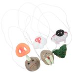 Didiseaon 1 Takım Taşınabilir Hayvan Burnu Mini Oyuncak Market Arabası Hayvan Cosplay Tavşan Burnu Hayvan Burnu Giydir Kompakt Hayvan Burunları Kostümü Maskeli Vinil Cadılar Bayramı Tedarik