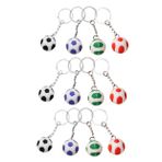 Didiseaon 12 Adet Futbol Anahtarlık Parti Çantası Hediye Dolgu Futbol Parti Malzemeleri Spor Dalları Çanta Takılar Toplu Anahtarlıklar Futbol Hediyeler Okul Kaydırıcı Fermuar Çocuk