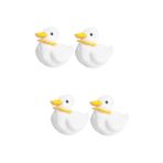 Didiseaon 4 Adet peluş anahtarlık sağlamak çocuk sırt çantası oyuncaklar anahtarlıklar doldurulmuş hayvan kolye doldurulmuş hayvan anahtarlık Şirin çantalar Peluş bebek Kısa peluş beyaz