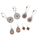Didiseaon 4 Çift Boho Küpe Plaj Kolye Küpe Eski Damla Küpe Bohem Küpe Kadın Kanca Sallanan Küpe Kadınlar Için Ifade Küpeleri Yarım Daire Küpe Püskül Damla Küpe Hawaii Özlemek Alaşım Oyulmuş