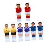 Didiseaon 8 Futbol Makinesi Aksesuarları Masa Futbolu Aksesuarı Langırt Masası Parçaları Langırt Masası Oyuncusu Kukla Masa Futbolu Oyuncusu Langırt Oyuncusu Reçine Heykelciği Mini