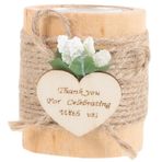 Didiseaon Ahşap Mum Standı Ahşap Adak Tealight Tutucu Rustik Mumluk Yılbaşı Mum Tabağı Ayakta Ahşap Mum Merkez Parçası Doğal Ahşap Mumluklar Ahşap Mum Fincanı Odun Düğün Tepsi Gelin