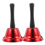 Didiseaon Düğün Çanlar 2 Adet Noel Doğuş Dekoru Metal Trim El Çanları Çocuklar Için Masa Zili Resepsiyon Masası Zili Aramaları Noel Partisi El Zili Restoran Resepsiyon Zili Yılbaşı