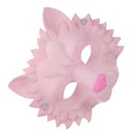 Didiseaon Köpük Aslan Maskesi Korku Yarım Yüz Maskesi Kare Cam Su Şişesi Aslan Yarım Maske Gerçekçi Eva Parti Maskesi Karnaval Maskesi Sahne Performansı Pervane Japonya Hayvan Pu Çocuk