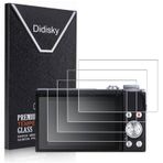 Didisky Canon G7 X Mark III için 4 adet ekran koruyucu folyo, 9H sertleştirilmiş cam ekran koruyucu folyolar, çizilmez, toz tutmaz, kabarcıksız