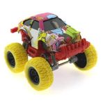 Die Cast Çizgi Film Desenli Sarı Teker Araba Kız Erkek Çocuk Oyuncak Eğitici Oyuncaklar