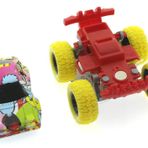 Die Cast Çizgi Film Desenli Sarı Teker Araba