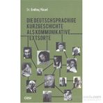 Die Deutschsprachige Kurzgeschichte Als Kommunikative Textsorte - Erdinç Yücel