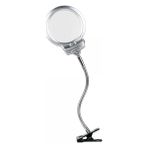 Die Grup -2.5X130 mm 5X24 mm LED Aydınlatmalı Büyüteç,masa Üstü Metal Hortum MANDALLI-MG15124-C