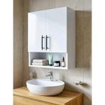 Die Grup 2 Kapaklı Banyo Dolabı, Çok Amaçlı Dolap, Banyo Ecza Dolabı,beyaz, Asudehome, 70X55X18 Cm, Duvar Tipi - Renkli