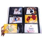 Die Grup 300 Fotoğraf Kapasiteli Çiçekler Desenli Lüks Fotoğraf Albümü, 10X15 cm