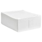 Die Grup 43 x 53 x 19 cm Fermuarlı Beyaz Saklama Çantası, Yatak Altı ve Dolap Için - Renkli