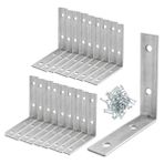 Die Grup (50 Adet) Metal Köşebent - 65X65X15 mm Ince L Demiri Gönye