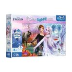 Die Grup 50010 60 Xxl Super Shape Çılgın Şekil Yapbozlar, Büyük Parçalar, Renkli Yapbozlar, Masal Karakterleri, 4 Yaşından Büyük Çocuklar Için Eğlence, Frozen, Dans Eden Kız Kardeşler