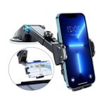 Die Grup Araç Cep Telefonu Tutucu, Ultra Sağlam Araç Cep Telefonu Tutucu, Gösterge Paneli ve Ön Cam Için Vantuz, Çok Yönlü Silikon Darbeye Dayanıklı, 360° Dönebilir, Tek Düğmeyle Çıkarma, 3,8 – 6,7 Inç
