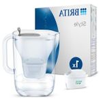 Die Grup Brıta Style Xl 1x Maxtra Pro All-In-1 Filtreli Su Arıtma Sürahisi - Gri (3,6 Lt)