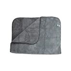 Die Grup Büyük Boy 60X90 cm Mikrofiber Peluş Oto Temizlik Bezi - Gri