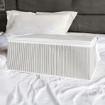 Die Grup Büyük Boy Kumaş Organizer, 3 Adet, 65X45X22 cm Gri Hurç