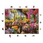 Die Grup Çiçek Serası Temalı Ahşap Puzzle, 450 Parça Eğlenceli Oyun