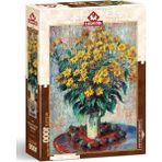 Die Grup Claude Monet Imzalı Enginar Çiçekleri Temalı 1000 Parça Puzzle