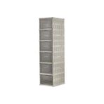 Die Grup Deconox 6 Katlı, Katlanabilir Ayakkabılık, Taşınabilir Çok Amaçlı, Geniş, Katlanabilir Dolap ve Raf, Katlanır Taşınabilir Premium Portatif Organizer Ayakkabılık (25,5cm x 34,5cm x 105,5CM) (Toprak) - Renkli