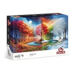 Die Grup Dört Dünya Temalı 2000 Parça Puzzle - Zihinsel Zorluk